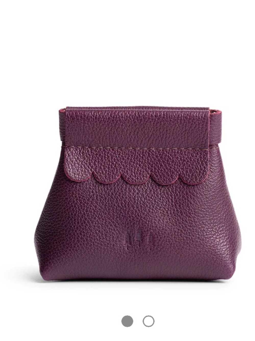 Portland Leather Penny Pouch Scallop Leather coin Pouch